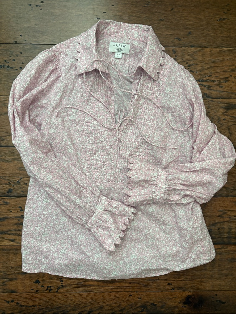 J Crew Liberty cotton blouse- cute details!